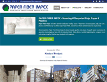 Tablet Screenshot of paperfiberimpex.com